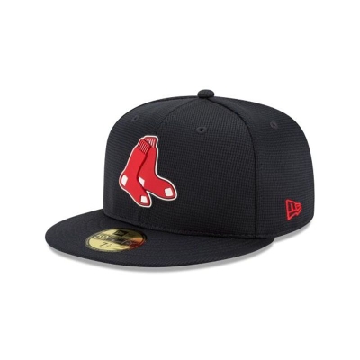 Boston Red Sox Gorra | New Era MLB Clubhouse Collection 59fifty Fitted Cap Mexico - Azules